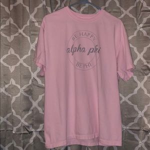 Pink Alpha Phi shirt